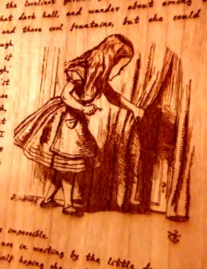 Discovering how to make flexible wood pages and laser engraving both text and illustrations opened up many new doors.