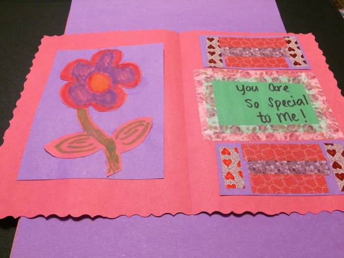 Design the inside of the card in whatever manner you wish. Just have fun and unleash your creative nature! Make it sweet for Mother's Day!