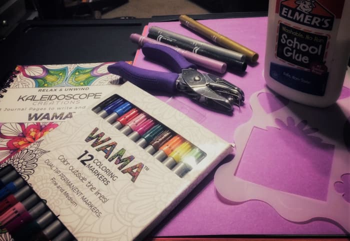 Supplies for this Mother's Day craft - you don't have to use these exact supplies. Design or find what works best for you.