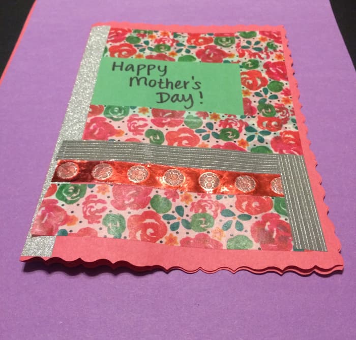This sweet card for Mother's Day was so fun to make. I love playing with stickers and washi tape!