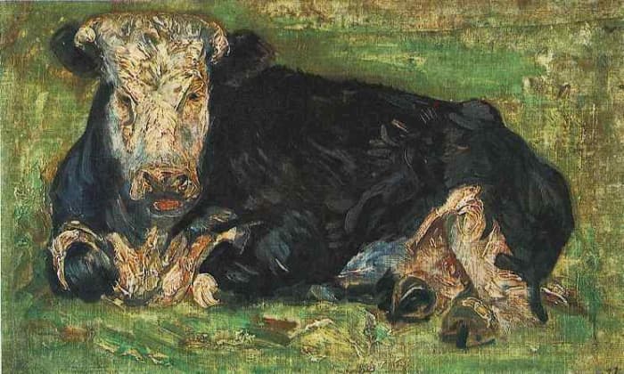 "Lying Cow" by Vincent van Gogh (1883)