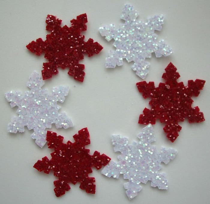 You can make any die cut special with your own glitter paper
