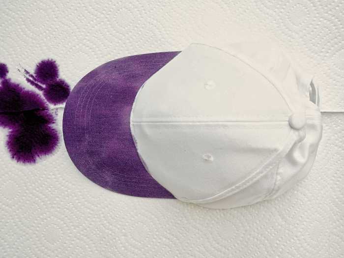 How to Ombré TieDye a Baseball Cap