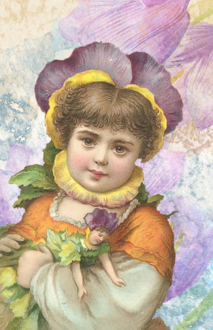 Portrait Coloring of a Young Child: Starting with the background also helps to determine the remaining colors as you move forward in the coloring process.