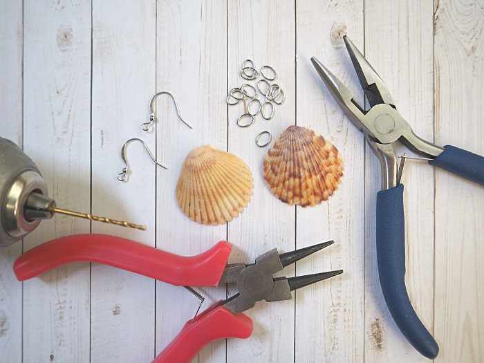 You only need a few supplies to make these earrings.