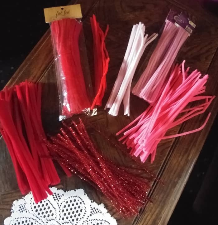 Whatever color pattern you choose, I recommend including shiny fuzzy Sticks. There are some here at the bottom of picture.