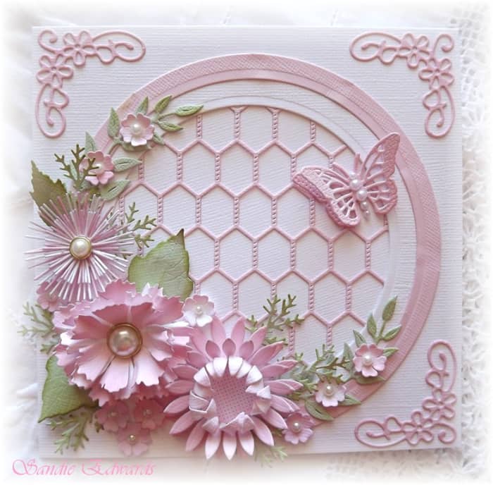 Flowers made with dies are such a rewarding craft. You can use them on cards, scrapbook pages and stand alone flowers.