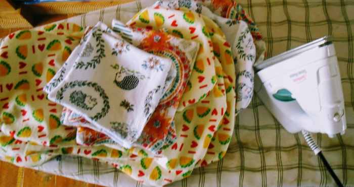 The stack of ironing to do. My iron came with my house and is very old, so I recommend any iron that isn't a thousand years old.