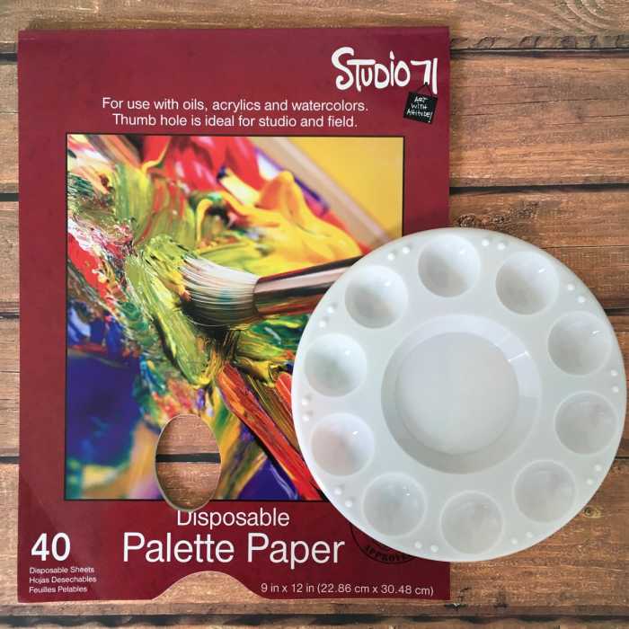Palette Paper and Plastic Paint Palette