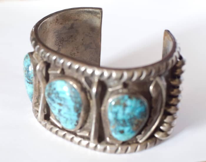 The first photo of this stack. Notice how only the very back of the bracelet is in good focus.