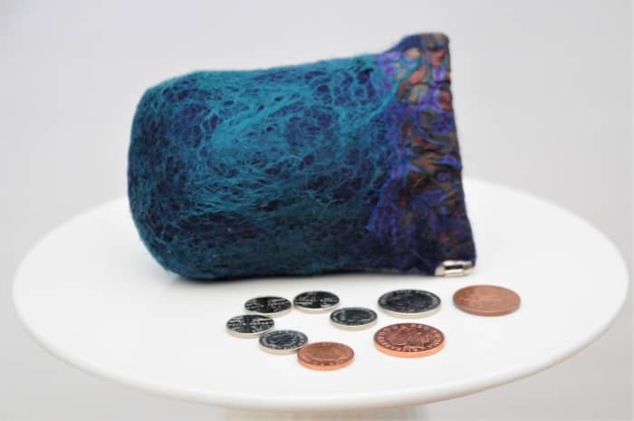 Reduce the length of the template if you would like to make a little coin purse like this.