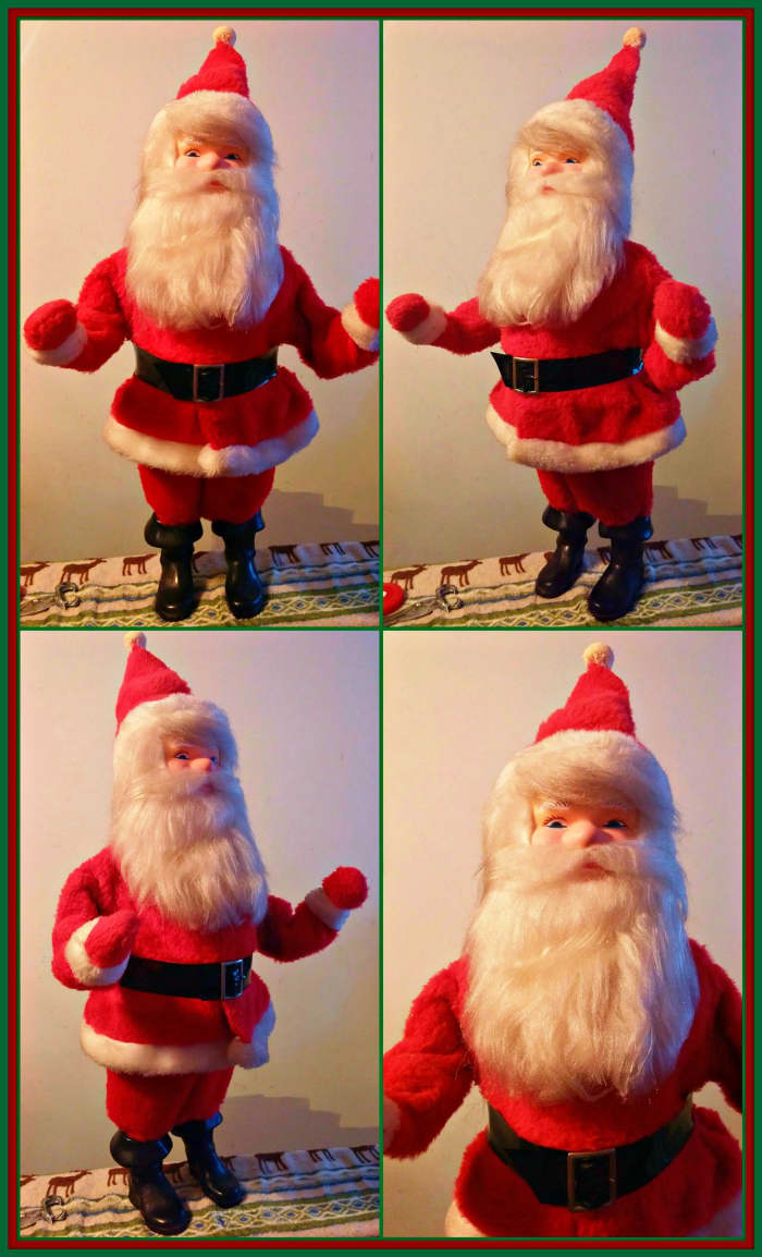 Vintage Harold Gale, Christmas Department Store display Santa St. Nick. Harold Gale Santa store display in nice condition from the 1970's. Measures 28" inches from toe to the top of his hat.