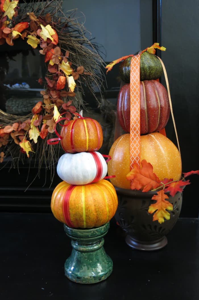 How to Make a Stacked Pumpkin Decoration for Fall - Holidappy