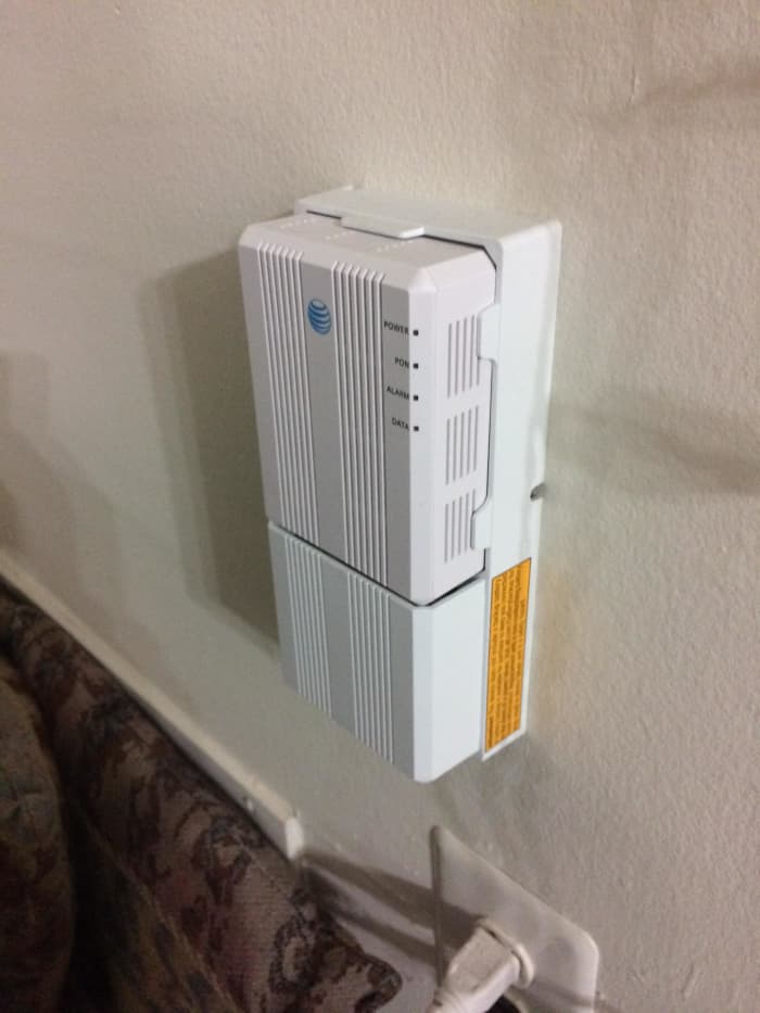ONT = optical network terminal. There are a few other types of ONTs but this is the most common one as of this post.