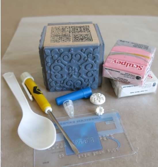 Materials for making a decorative clay bird