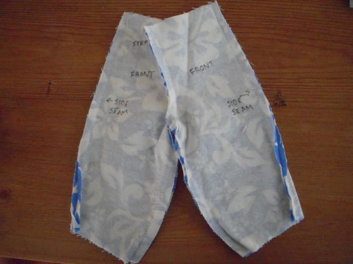 Sew long side seams.