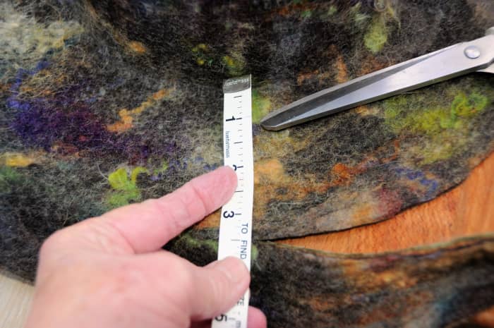 Cut the brim to the desired size. In this case I extended the width as I felt the existing brim on the Hat Shaper was a little narrow for the size hat.