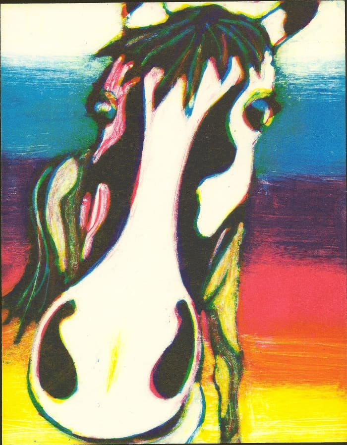 The color gradient in the background was really hard to make. It didn't actually turn out quite how I wanted, but I still love all of the colors.
