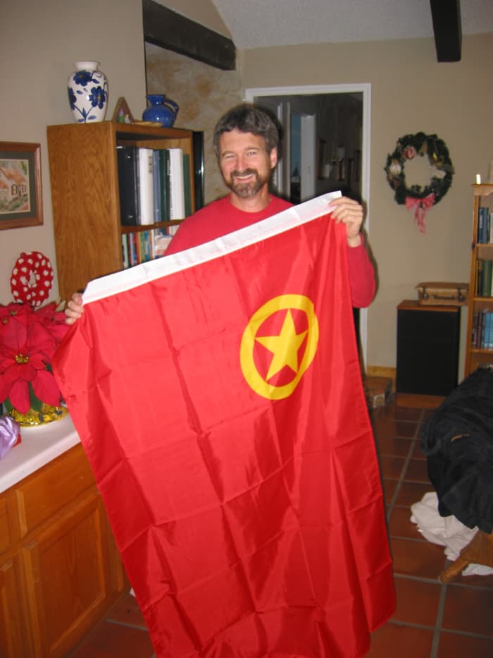 Flag from unknown country! If you know what country it is from please let us know in the comments!
