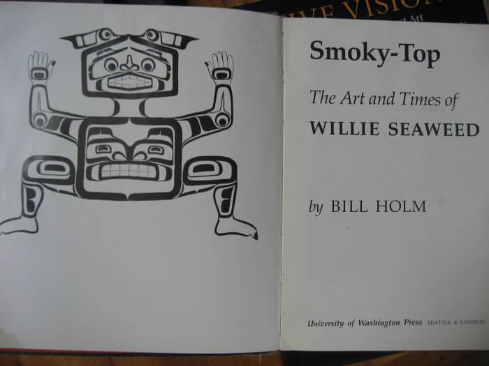 This book about Willie Seaweed's art shows classic Kwakwawka'wakw style designs. Rupert and his brother Leonard Scow studied this book.
