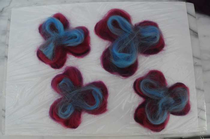 How To Make A 4d Wet Felted Flower Feltmagnet