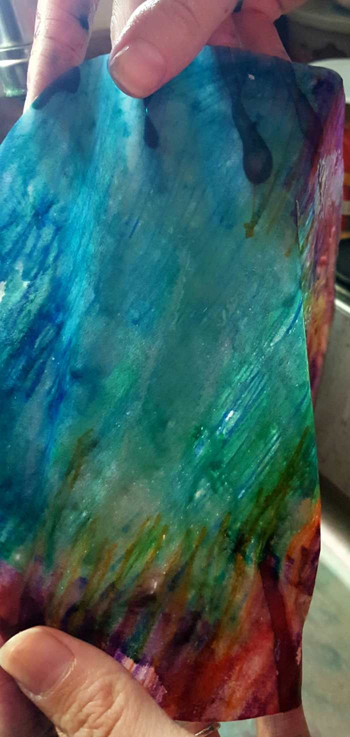 TieDye Coffee Filter Monster Halloween Craft