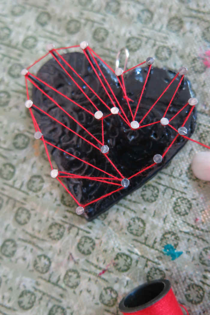 DIY Necklace How to Make a "String Art" Pendant