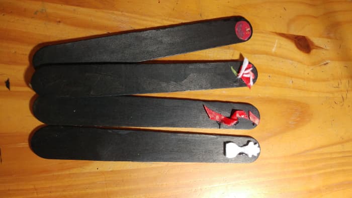 Paint and felt are perfect to represent the book cover images.You may use Polymer clay to make the little pictures, for an even fancier bookmark.