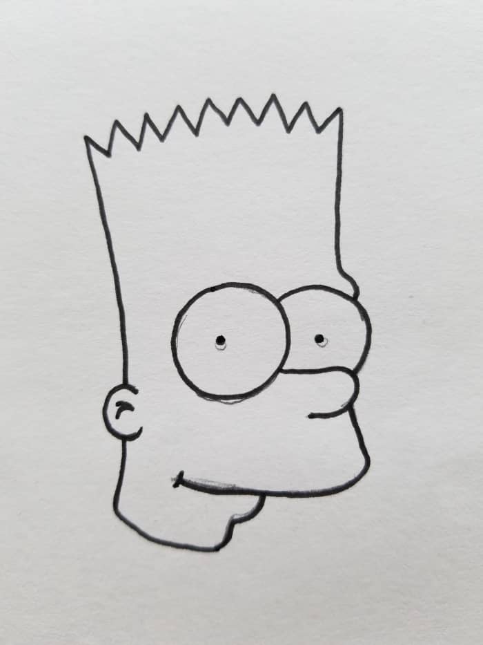 Quick and Easy Guide to Drawing Bootleg Bart Simpson - FeltMagnet