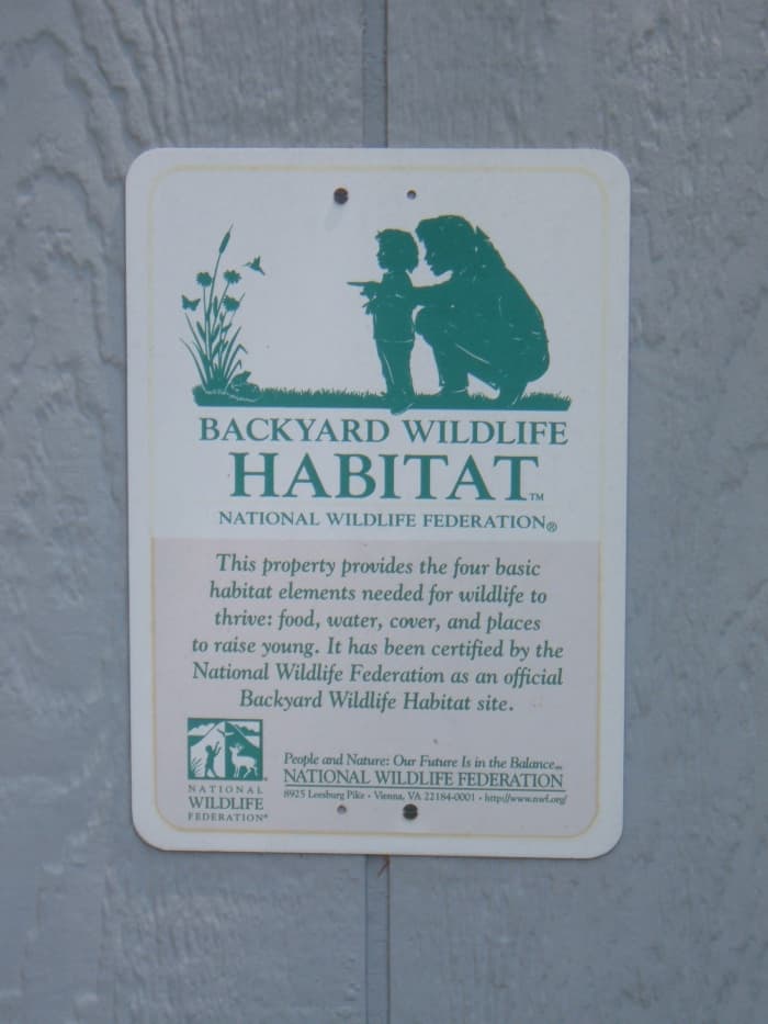Our Yard Is A Certified Backyard Habitat