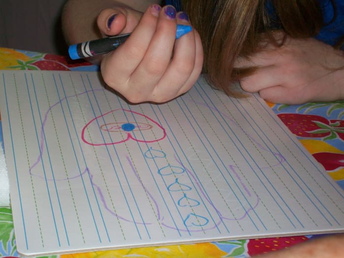 Have your kids sketch their designs on paper first, so they know what to put where.