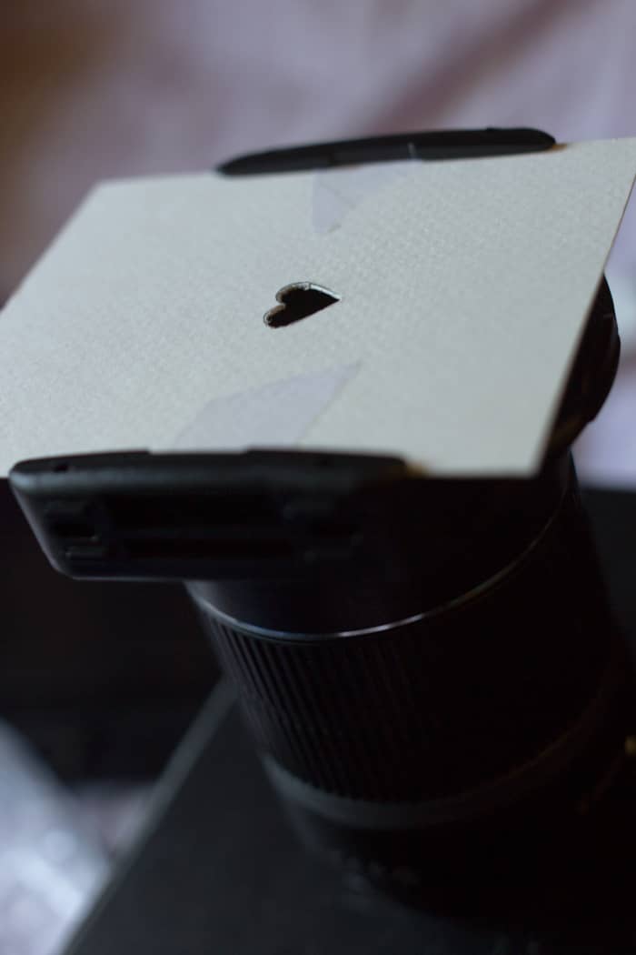 Cokin and Lee filter holders all you to use shapes without having to create a lens tube.