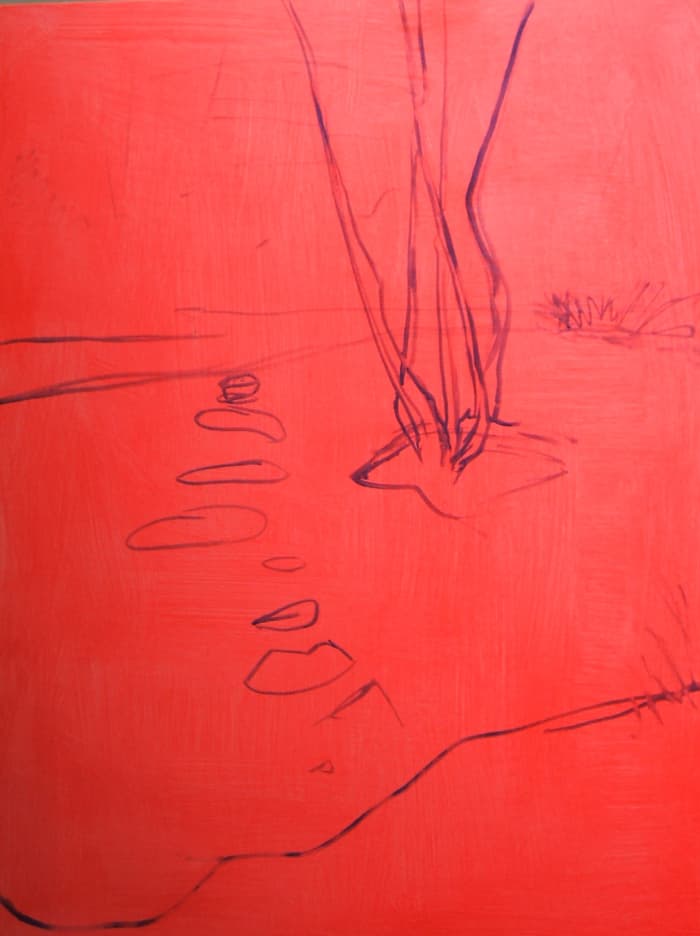 Step one in painting water in acrylics is to prepare the canvas for acrylic painting of water.
