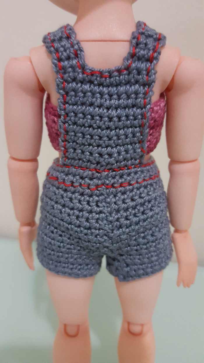 How to Make Doll Overalls (Free Crochet Pattern)
