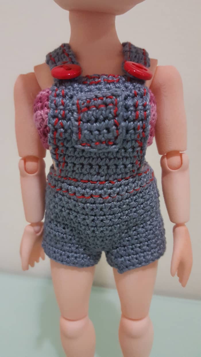 How to Make Doll Overalls (Free Crochet Pattern)