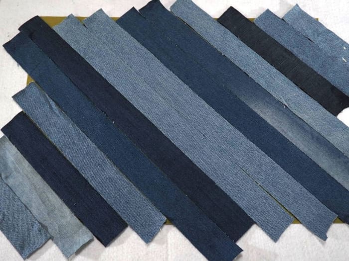 The longer the strips are cut, the better because it's easier to cut a strip down than it is to make it larger.