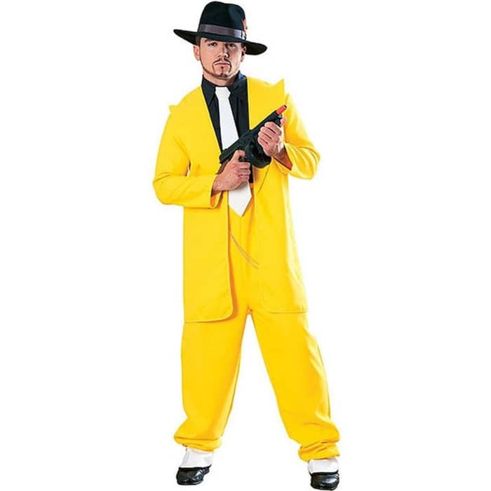 Add a green mask to the yellow zoot suit, and you've got Jim Carrey's getup from The Mask! 
