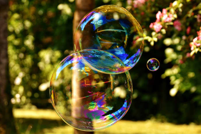Homemade soap bubbles are easy and inexpensive to make, and a fun non-competitive free-form activity for littles. Play some upbeat children's music and young toddlers can run around popping bubbles.