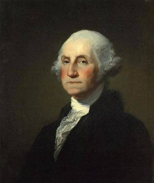 Portrait of Gilbert Stewart and Rembrandt Peale (Public Domain photo courtesy of WikiPedia.org http://en.wikipedia.org/wiki/File:Gilbert_Stuart_Williamstown_Portrait_of_George_Washington.jpg )