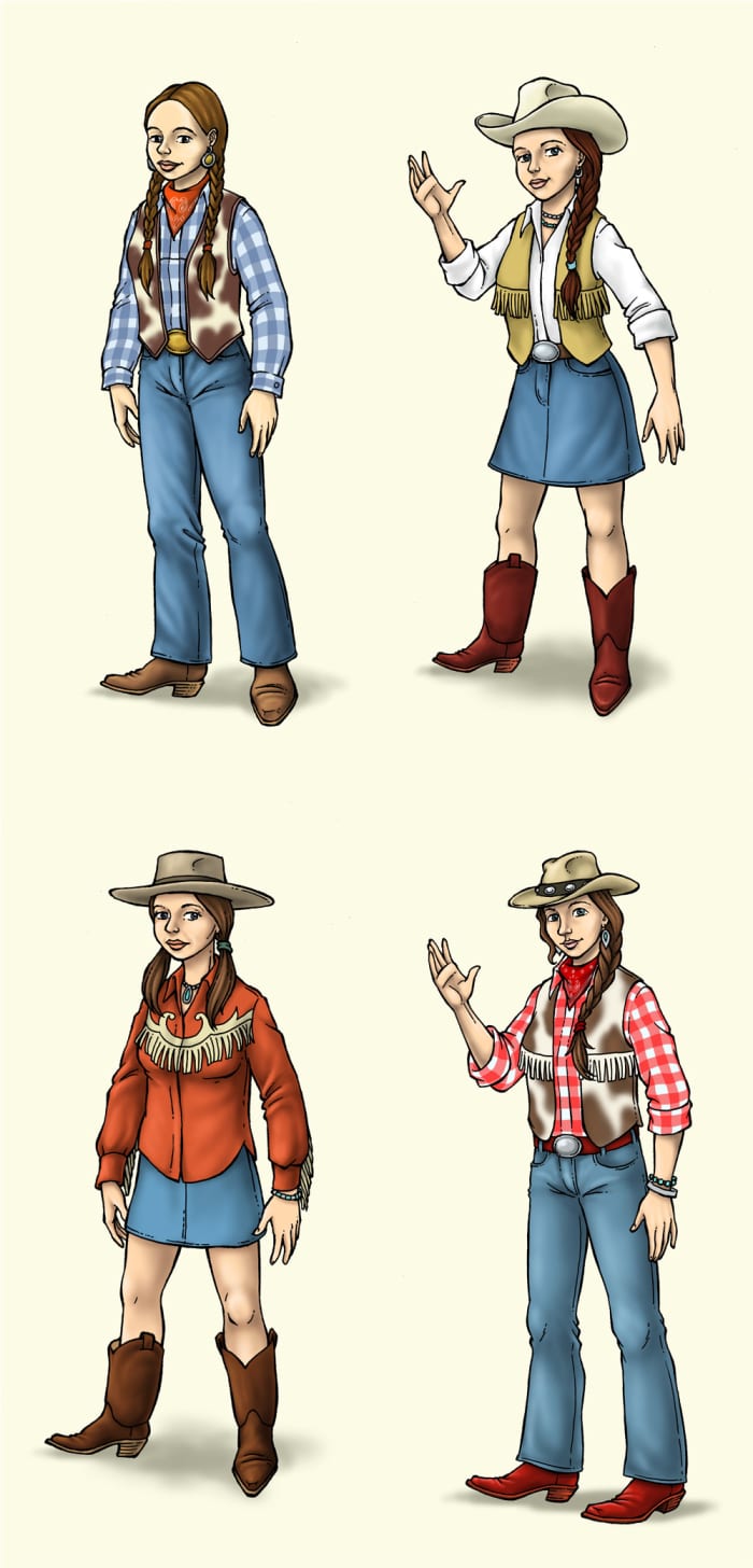 The possibilities are endless with a snazzy cowgirl outfit. Remember to have fun, get creative, and lasso up some nice treats!