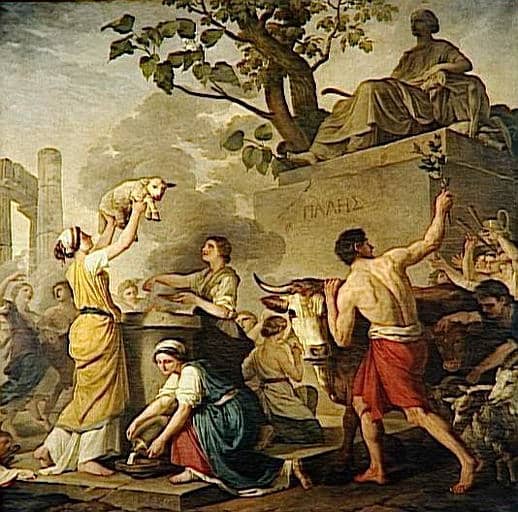 During Parilia, purifying rituals involving smoke and fire were carried out by shepherds and others to honor Pale, the god or goddess of flocks and herds.