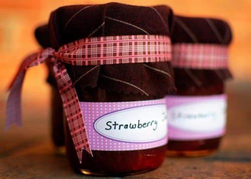 You could use the jars for their original purpose and make jelly or jam for all your wedding guests.