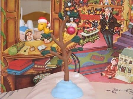 Woodstock Christmas ornament: Snoopy's good friend perched on "the perfect little tree"