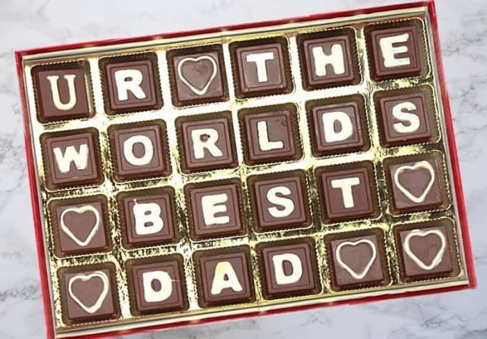 You can make your own chocolate telegram with a simple alphabet silicone mold and give it as a gift for any occasion.