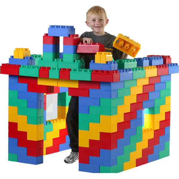 These Jumbo Blocks from Kids Adventure are fun for making forts, planes, and even temporary furniture.