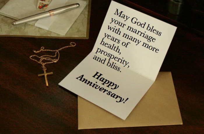 Christian Anniversary Wishes And Verses To Write In A Card - Holidappy