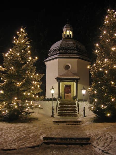 The Silent Night Chapel in Oberndorf, Austria, where the annual "Silent Night!" Celebration and sing-along takes place