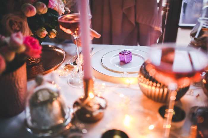 You don't need a big audience for a toast! If you and your wife celebrate her 40th birthday at home, you should still give her a toast!