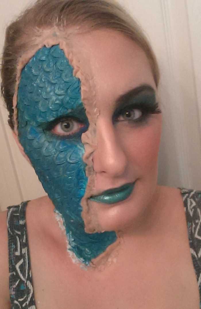 After the Makeup is applied! 