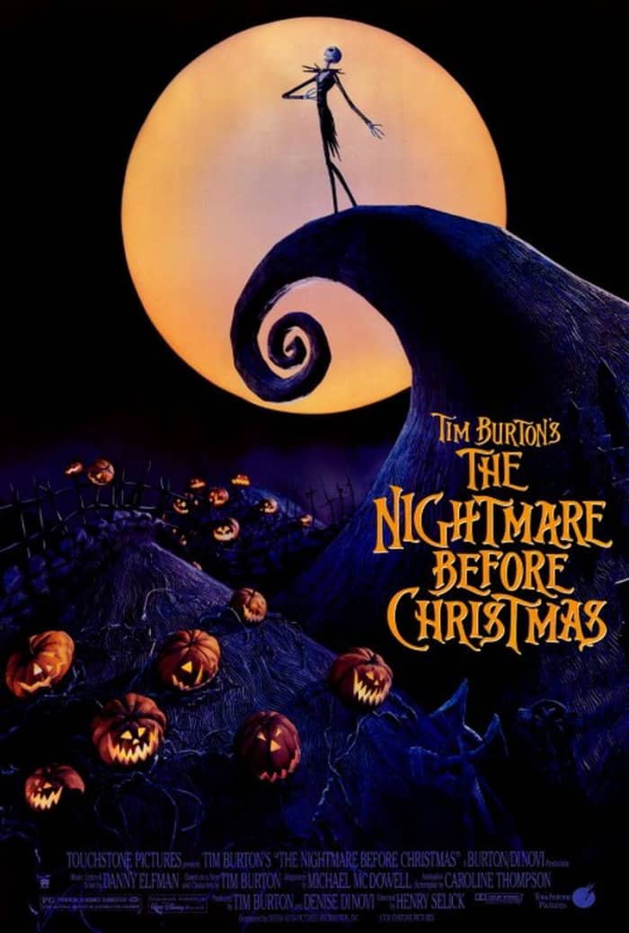 The Nightmare Before Christmas (1993); Starring: Danny Elfman, Chris Sarandon, Catherine O'Hara, & William Hickey
